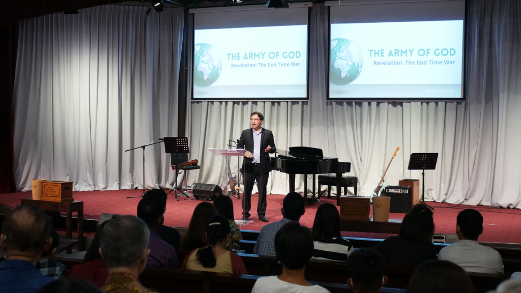 worship service at an Adventist Church in Jurong Singapore