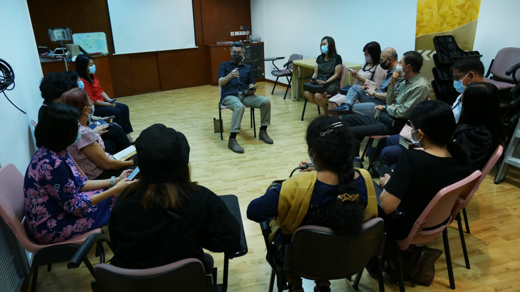group discussion at Adventist Church Sabbath School class