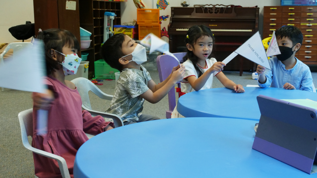 Children Sabbath School class at the Filipino Adventist church in Singapore