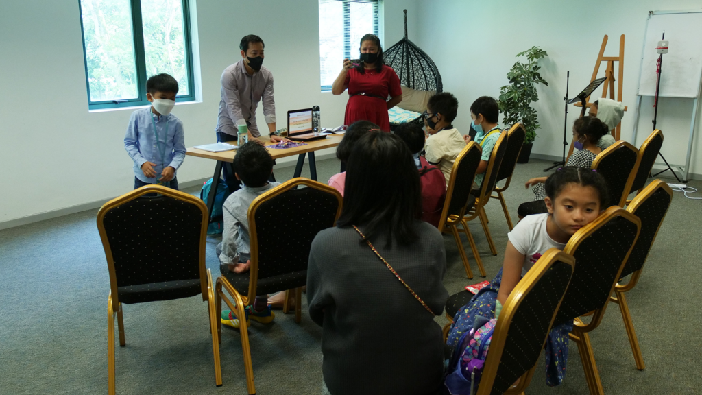 Children Sabbath School class at the Filipino Adventist church in Singapore