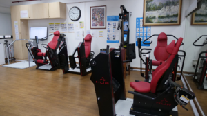 rehabilitation machines at ANRC Marsiling Branch Daycare Center