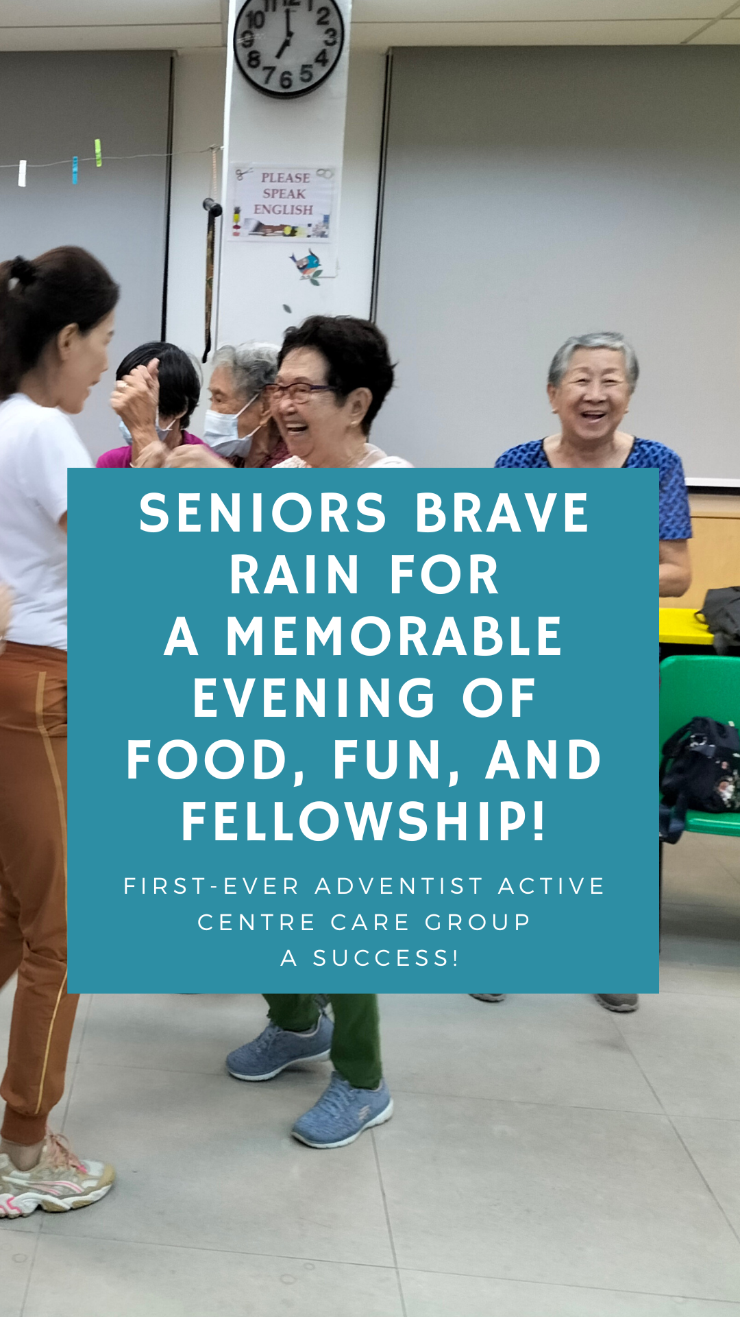Seniors brave rain for a memorable evening of food, fun, and fellowship